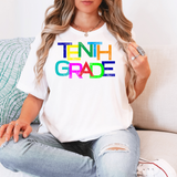 Tenth Grade Funky Back to School Digital Download