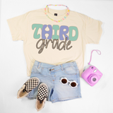 Third Grade Muted Color Back to School Digital Download