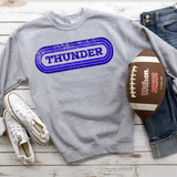 Thunder Retro Team Oval Digital Download