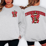 Thunderbirds Red Football Arched Team Bow Digital Download