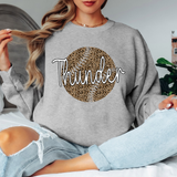 Thunder Leopard Baseball White & Black Digital Download