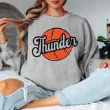 Thunder Retro Basketball Digital Download