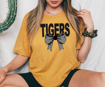 Tigers Coquette Checker Bow Digital Download