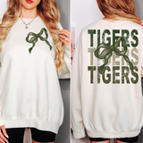 Tigers Repeat Camo Green Bow Digital Download