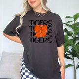 Tigers Basketball Bow Team Repeat Orange/Black Digital Download