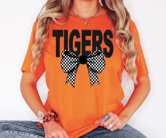 Tigers Coquette Checker Bow Digital Download