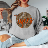 Tigers Leopard Baseball Orange & Black Digital Download