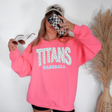 Titans Floral Arch Baseball Digital Download