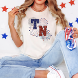 Tennessee Faux Glitter Fireworks PNG