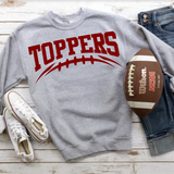 Toppers Maroon Football Arched Digital Download