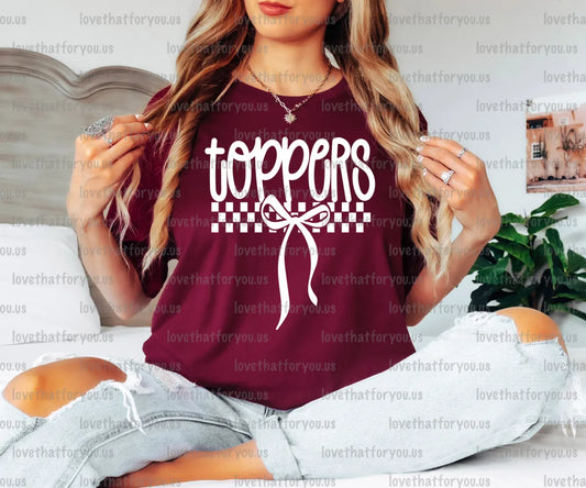 Toppers Simple Bow PNG Digital Download