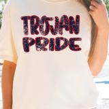 Trojan Pride Grunge PNG Digital Download