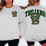 Trojans Dark Green Football Arched Team Bow Digital Download