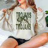 Trojans Repeat Camo Green Bow Digital Download