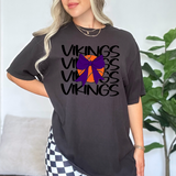 Vikings Basketball Bow Team Repeat Purple/Black Digital Download