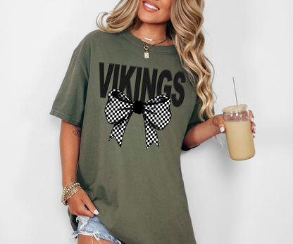 Vikings Coquette Checker Bow Digital Download