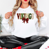 Vikings Christmas Bow Doodle Digital Download
