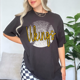Vikings Gold Baseball Halftone Digital Download