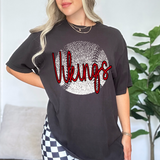 Vikings Red Baseball Halftone Digital Download