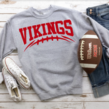Vikings Red Football Arched Digital Download