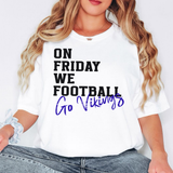 Vikings Royal Blue On Friday We Football Digital Download