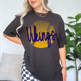 Vikings Royal Blue Softball Halftone Digital Download