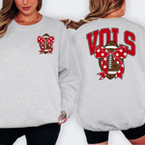 Vols Red Football Arched Team Bow Digital Download