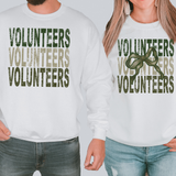 Volunteers Repeat Camo Green Bow Digital Download