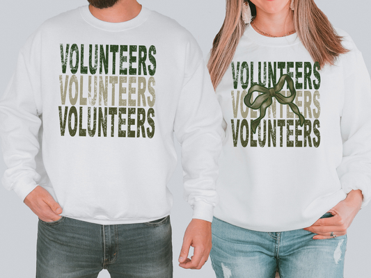 Volunteers Repeat Camo Green Bow Digital Download