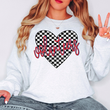 Volunteers Retro Checker Heart Digital Download