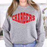 Chargers Warped Two Color Game Day Digital Download