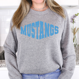 Mustangs Warped Two Color Game Day Digital Download