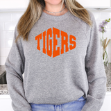 Tigers Warped Two Color Game Day Digital Download