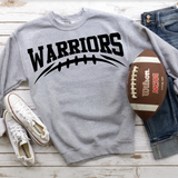Warriors Black Football Arched Digital Download