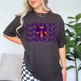 Warriors Basketball Bow Team Repeat Purple Digital Download