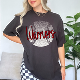Warriors Red Baseball Halftone Digital Download