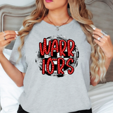 Warrior Checkered School Spirit PNG Digital Download