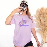 West Virginia Floral State Purple Bow Digital Download