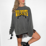 Wildcats Team Arch with Bow Gold/Black Digital Download