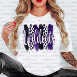 Wildcats Brushstroke PNG Digital Download