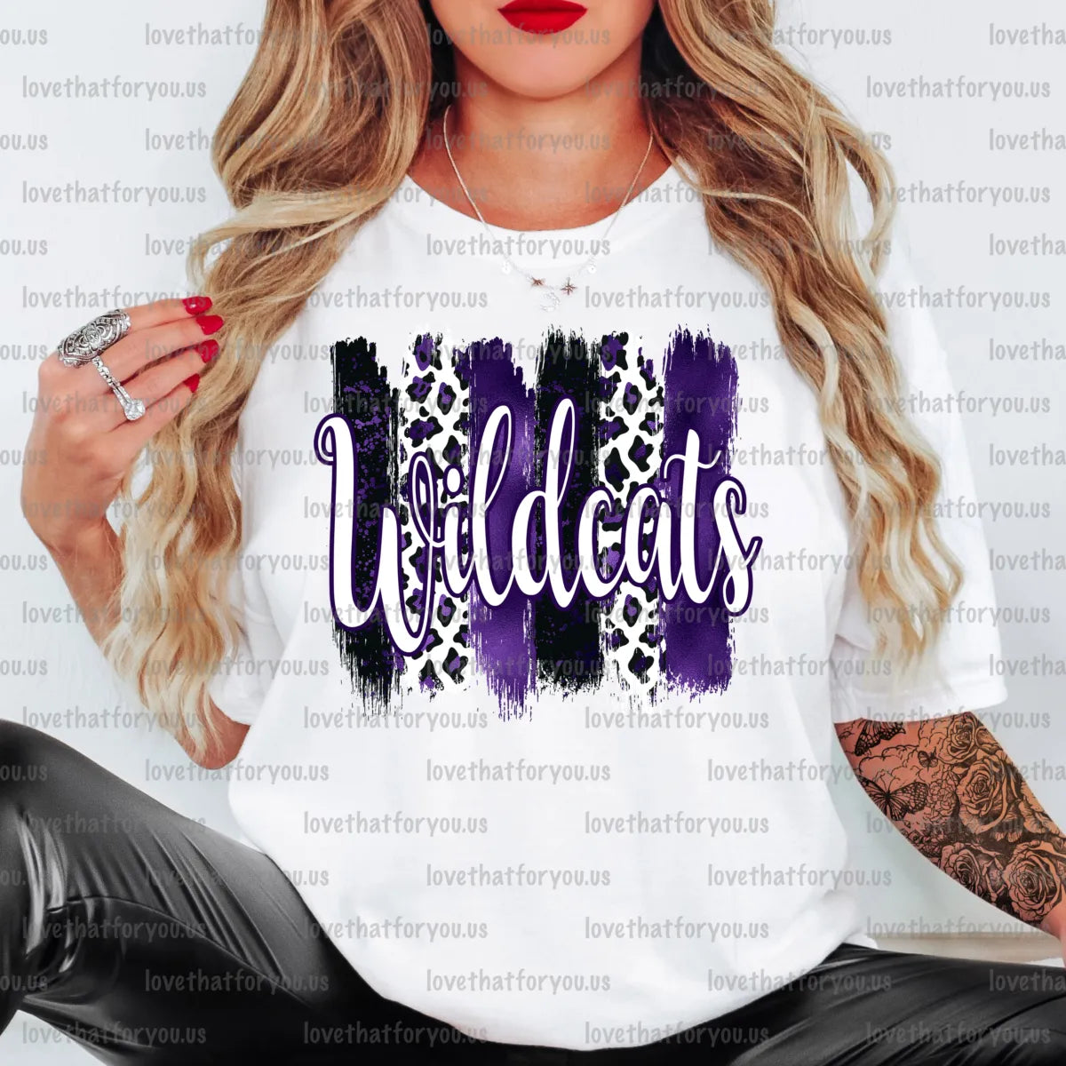 Wildcats Brushstroke PNG Digital Download