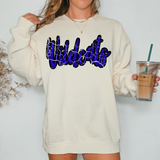 Wildcats Crackle Cursive Teams Digital Download