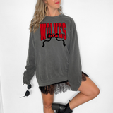 Wolves Team Arch with Bow Red/Black Digital Download