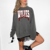 Wolves Team Arch with Bow White/Maroon Digital Download