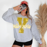 Yellow Jackets Stripes Varsity Team Digital Download
