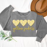 Yellow Jackets Checker Heart Trio Digital Download
