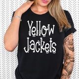 Yellow Jackets Dotted Doodle PNG Digital Download