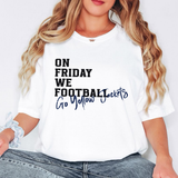 Yellow Jackets Navy On Friday We Football Digital Download