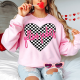 Yellow Jackets Valentine Checker Heart Digital Download